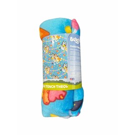 Bluey & Bingo Soft Silky Fleece Throw Blanket, 40" x 50", Kids Party Pups Design