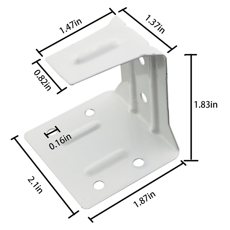 Caishun 2PCS 2-1/4 Inch Curtain Centre Support Mounting Code Roller