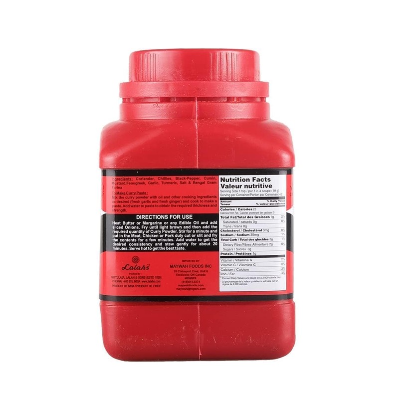 Lalah's Madras Curry Powder-1lb