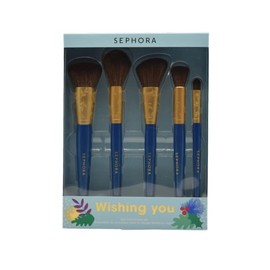 Sephora Collection Sephora Wishing You Face Brush Holiday Gift Set - 5 pc - Limited Edition:: Foundation, Powder, Blush, Buffing, and Concealer