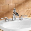 BATHLAVISH Chrome Bathroom Sink Faucet, Bathroom Faucet 3 Hole, Widespread