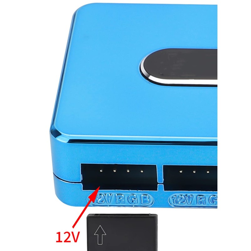 RGB Fan Hub PC Case Fan Controller 4 Pin, Support