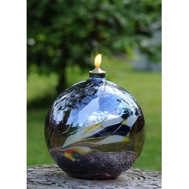 D&J Glassware Friendship Oil Lamp (White)