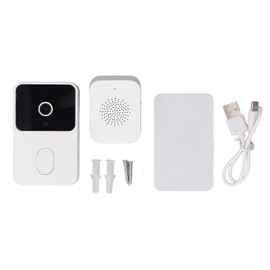 Smart Video Doorbell Wifi Wireless Video Security Camera 80 Degree Wide Viewing Angle with Two Way Intercom Night Vision