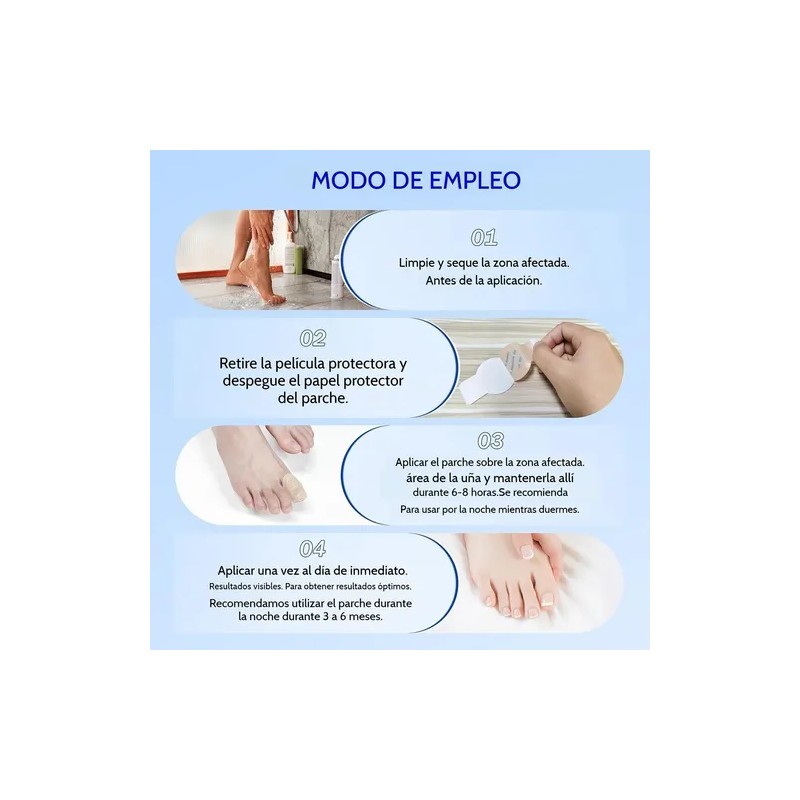 //fc Parches Para Uñas Fúngicos 63pcs/caja De Parches Para