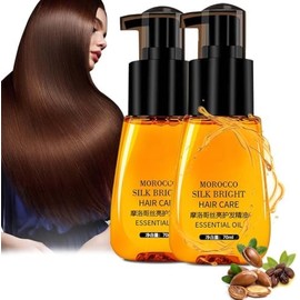 Rednow Serum Para Cabello Frizzy - Morocco Silk Bright Anti-Frizz Serum Para Cabello Suave, Brillante, Alisado Sin Encrespamiento Con Aceites