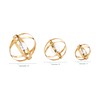Benzara Metal Acrylc Orbs S/3 4", 6", 8" D, H,