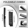 50 Pcs Foldable Combs in Bulk Individually Wrapped, Travel Pocket