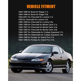 Aluminum Radiator Fit for 1994-2001 for Chevy Lumina, 1995-1999 for Chevy Monte Carlo, Replace1518