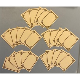 Chessex LOT (25) Wiz-War Board Game Blank Spell Cards / Chessex Expansion Cards RARE