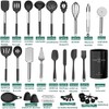 Risom - Utensilios de cocina de silicona, 32-Piezas Juego de