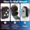 Magnetic Key Holder with Lock, COITEK Magnetic Key Box Hidden
