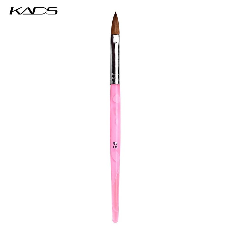KADS Acrylic Nail Brushes 10pcs 8# Kolinsky Brush Nail Art