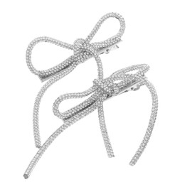 TOVINANNA 2Pcs Non Slip Jeweled Barrettes for Weddings Prom and Formal Occasions Bridal Hair Accessories for Women