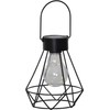Best Season 481-49 LED Solar Lantern, Patio Lighting, Black, Approx.