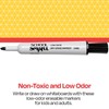School Smart Dry Erase Marker, Low Odor, Chisel Tip, Black,