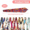 Pack of 10 Silk Scarves, 82 × 3.6 cm, High-Quality