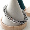 ULLMYYL Hip Hop Stainless Steel Cuban Link Chain Bracelet for
