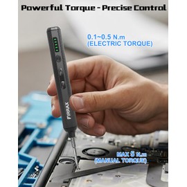 Mini Electric Screwdriver Set, FIRRAX 76-in-1 Small Electric Precision Screwdriver Cordless with 5 Torque Settings, 64 Bits, LED Lights, Power Screwdriver Repair Tool Kit for PC Phone Camera