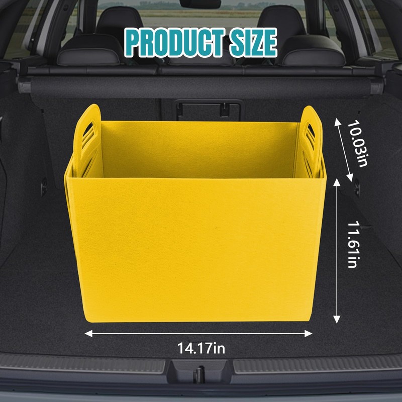 Hovom 2PCS Car Trunk Organizer, Foldable Trunk Organizer for SUV,
