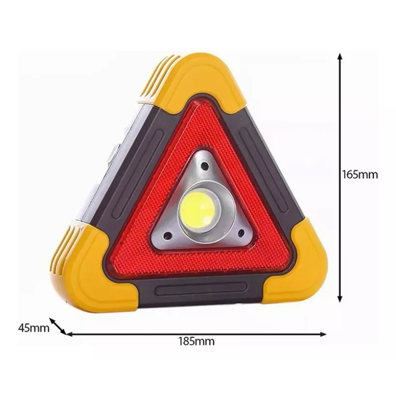 Best Lampara Emergencia Recargable Triangulo Reflejante Led Auto