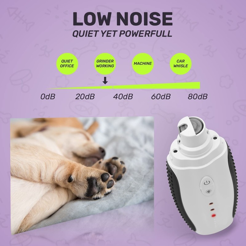 BRINGERPET Dog Nail Grinder (Black)