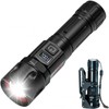 Rechargeable LED Flashlight High Lumens with Holster , Digital Power