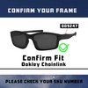 Predrox Dark Black Chainlink Lenses Replacement for Oakley Sunglass OO9247