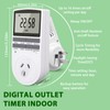 Lamptobe Power Timer, 7-Day Programmable Electrical Outlet Power Switch 240V,
