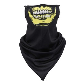 Trimming Shop Multifunctional Bandana Headwear Scarf with Ear Straps Face Cover Reusable Breathable for Outdoor Cycling, Laughing Face 1