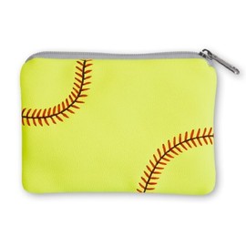 Zumer Sport Actual Softball Leather Material Coin Change Purse