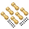 6Pack Mirthobby Brass Motor Shaft Coupling Coupler Connector Sleeve Joint