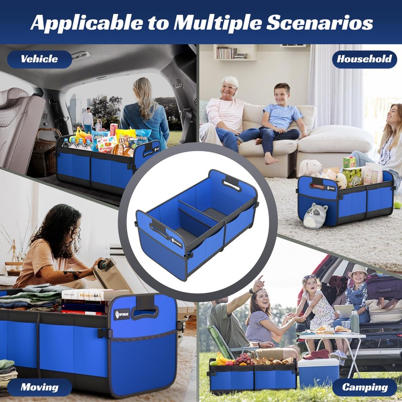 Sposuit Trunk Organizer for Car - 70L Collapsible Car Storage