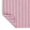 Cackleberry Home Red and White Ticking Stripe Woven Cotton Table