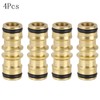 Hydrogarden Brass Double Male Hose Pipe Connectors Extender Garden Hose