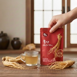 참든 유기농 홍삼즙 바르게담아 홍삼액 70ml x 20포 100% 유기농 홍삼 추출액만 사용한 홍삼 바르게담아 Chamdeun Organic Red Ginseng Extract Barugeudama Red Ginseng Liquid 70ml x 20 Packs 100% Organic Red Ginseng Extract Only Used in Barugeudama
