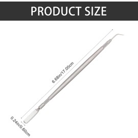 Separador de Pestañas de Acero Inoxidable Plata, Peine de Doble Punta para Cejas y Pestañas, 2 Piezas, Herramienta para Separar en Rutina de Belleza