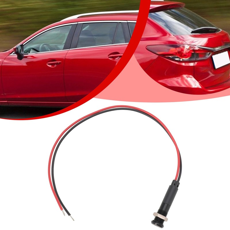 VGOL 8mm LED Dash Panel Warning Light Indicator Lamp 12V-36V