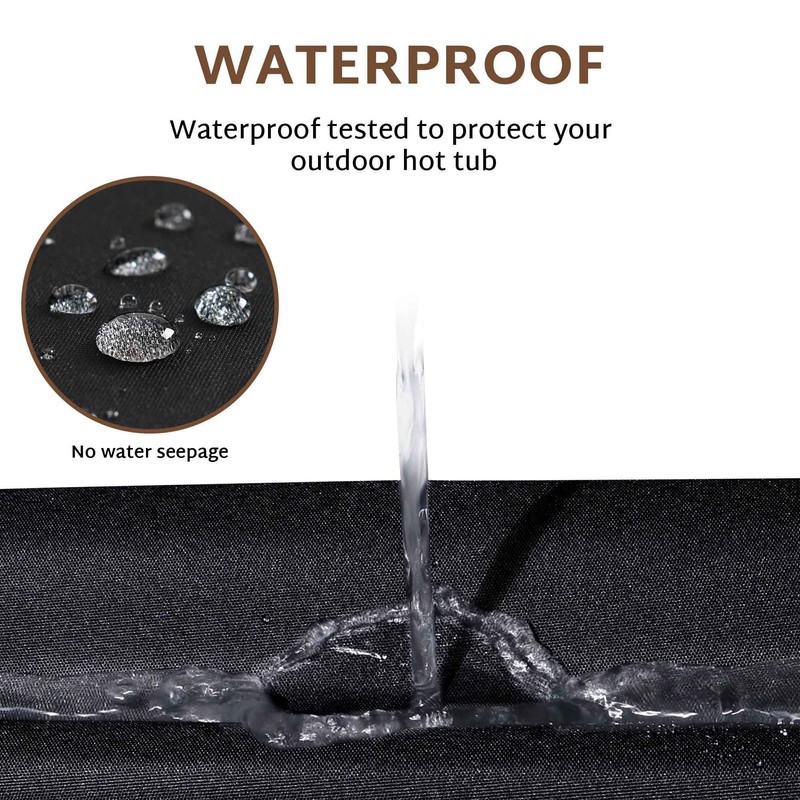 iBirdie Outdoor Waterproof Rectangular Hot Tub Cover 85 x 62