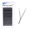 Y Eyelashes, 2D Eyelash Fans, 0.07 mm Thickness, D Curl,