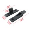 HJGarden 4Set Black Keku Suspension Fittings Quick Fitting Furniture Panel