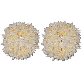 Pam Herbals Gajra Hair Accessory - Mogra Jasmine Scented Hair Bun Band for Weddings and Festivals (Pack of 2)