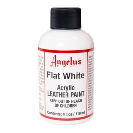 Angelus Brand Acrylic Leather Paint Waterproof 4oz - Flat White