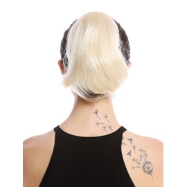 WIG ME UP - N869-V-613 Ponytail Braid Short Straight Light Blonde Platinum Blonde 20cm