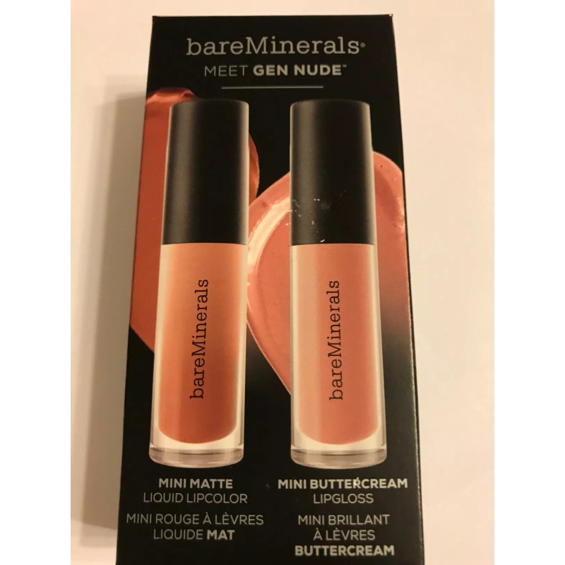 BareMinerals Meet Gen Nude Lip Gloss Set - Travel .