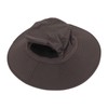 Sun Hat Nylon Dark Gray UV Protection Breathable Adjustable Wide