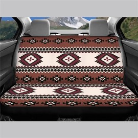 ZPINXIGN Aztec Rear Bench Seat Cover Western Car Accessories Universal Back Seat Cover for SUV Truck Split Stretchy Backrest Protector for Kids Car Interior