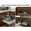 Pull-Out Kitchen Organizer for Pots & Pans – Multifunction Stainless