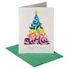 Papyrus Rainbow Quilled Christmas Tree Card, Perfect for Anyone (Joy