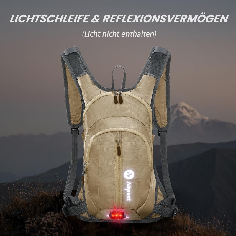 Nepest Hydration Backpack 8L - Bicycle Backpack & Ski Backpack